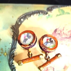 Vintage Essex Crystal Cuff Links